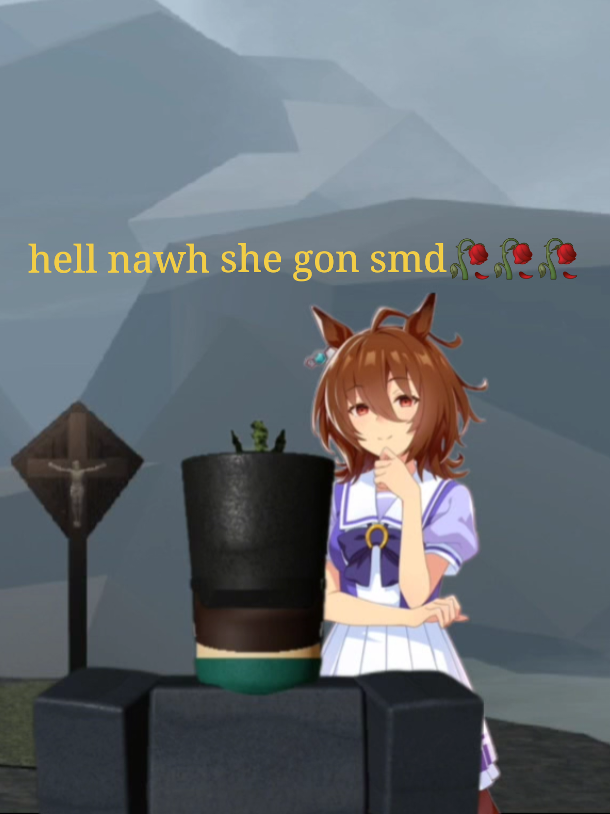 Officer Shambler14? Hello? I think he passed out #gutandblackpowder #gutandblackpowdermeme #meme #fyp #gnbfyp #gnb #umamusumeprettyderby #Umamusume #agnestachyonumamuse 