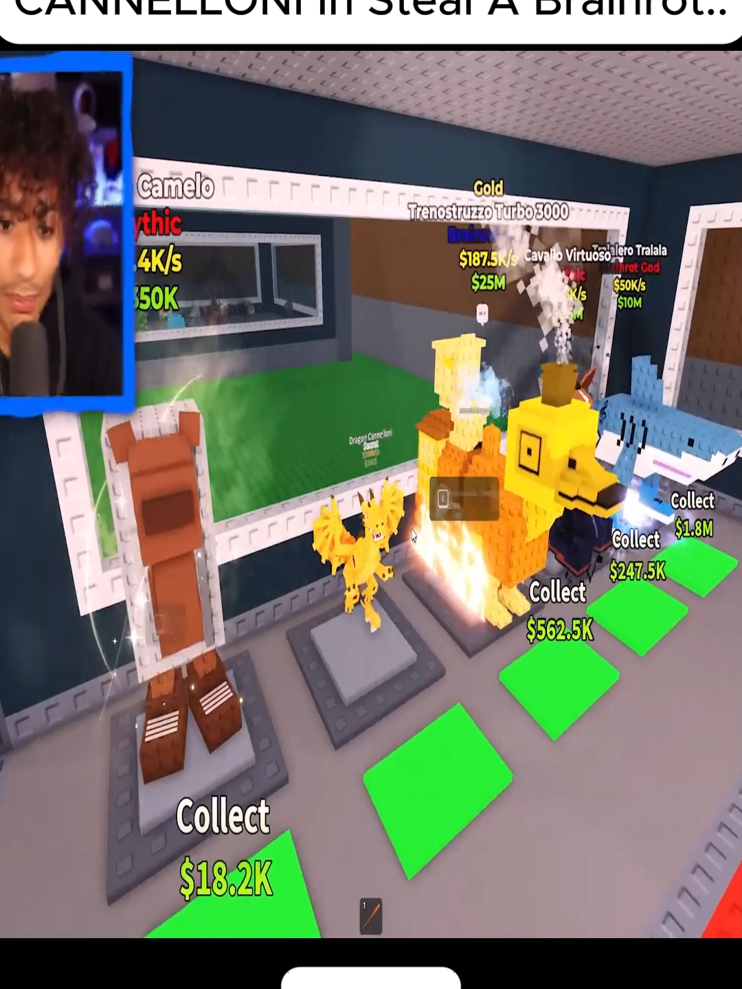Part 3 Pretending To Be A DRAGON CANNELLONI In Steal A Brainrot.. #roblox #fyp #foltyn #gaming