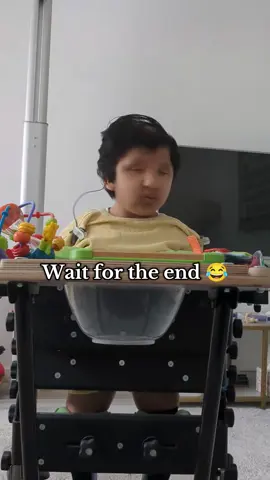 That's one way of telling me he wants to see his friend today 😂 #fyp #disability #talking #specialneeds 