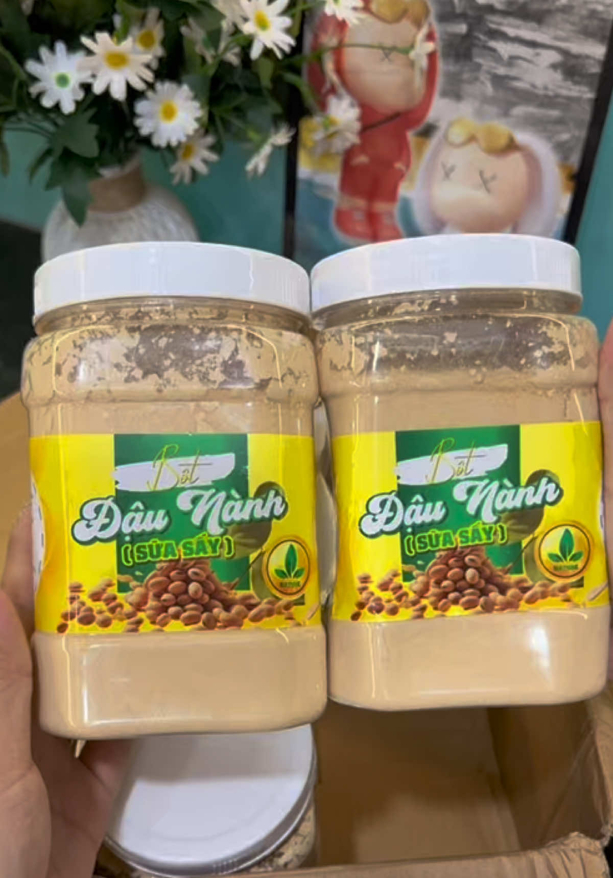 Combo 6 hộp bột đậu nành rang xay nguyên chất#emkieutaphoa #botdaunanh #botdaunanhnguyenchat #botdaunanhrangxay #botdaunanhtunhien