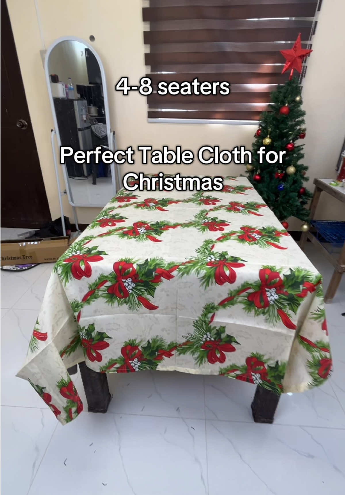 Grabe hindi ko expect super ganda nito sa personal #fyppppppppppppppppppppppp #fyp #tiktok #christmas #tablecloth #christmasdecor 
