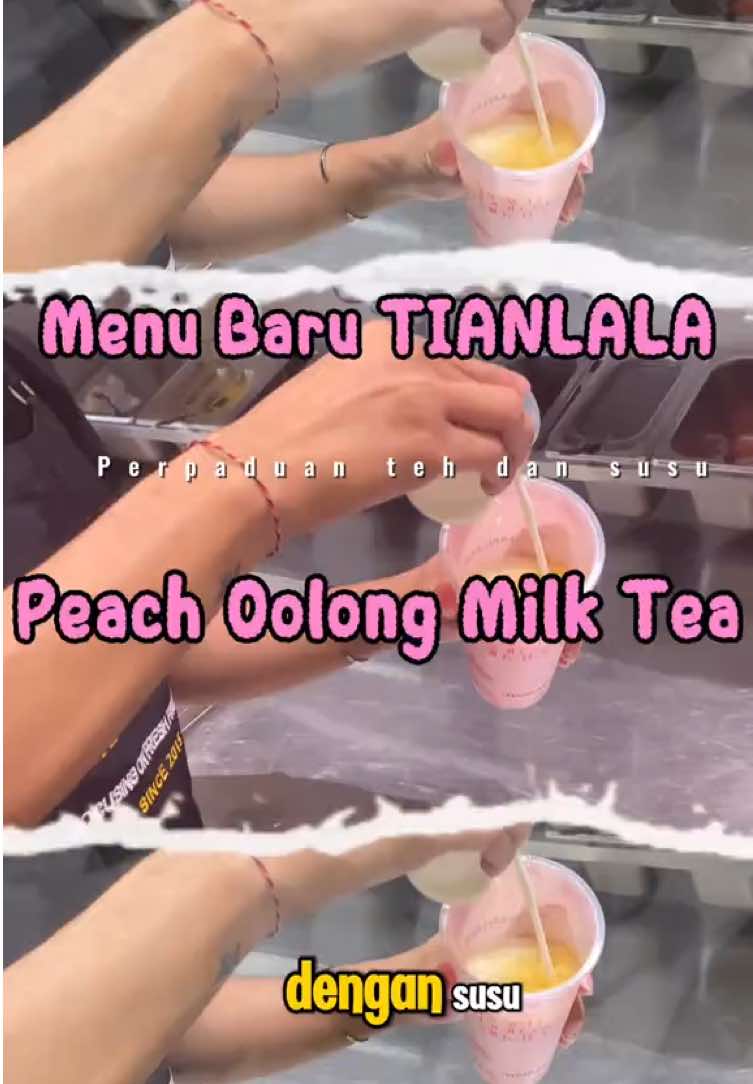 Menu baru dari Tianlala Peach Oolong Milk Tea setiap pembelian 1 cup peach oolong milk bsa dapetin Free Ice cream loh cuus buruan beli ya skrg juga promonya dari tgl 15-24 Agustus 2025 ✨✨👍 @Tianlala Indonesia #TianlalaIndonesia #PeachOolongMilkTea #MinumanKekinian #PromoTiktok #Promomakanliburan #HUTRI80