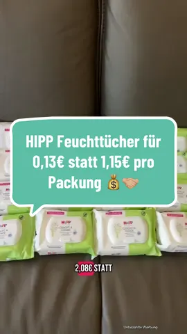 Geht am besten zu Rossmann und kauft dort die Regale leer 🤣                        ➡️ HIPP Gesicht & Hände Feuchttücher kaufen (20 Stk.)                1€ HIPP Coupon + 10% Rossmann Coupon einlösen und nur noch 0,13€ pro Packung bezahlen statt 1,15€ 🛍️.           Der Deal ist bestimmt noch etwas länger möglich, aber die Regale in den Drogerieketten sind super schnell leer gefegt 🥲 Ich wünsche euch viel Spass beim sparen, euer Cashback Onkel 💰 Und + weg machen nicht vergessen um in Zukunft sowas nicht mehr zu verpassen 🤝🏼 #hipp #sparen #mehrgeld #rossmann #couponing 