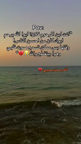 الله يرحمك يحبيبي  وحشتني اوي❤️‍🩹#الاب #الاب #السند #الله يرحمك ي بابا #الوالدين 