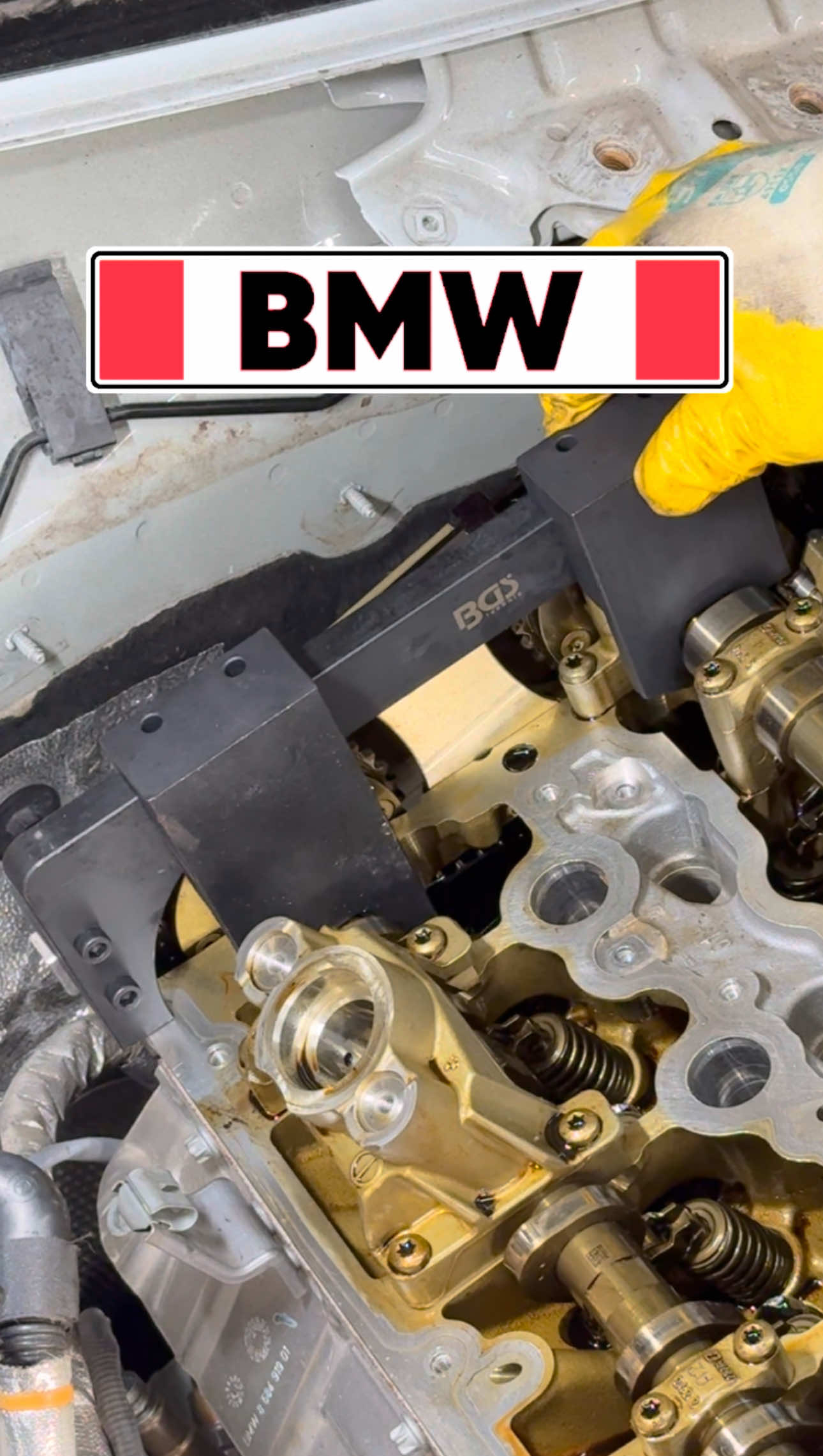 Low mileage, big problems: valve timing shift BMW B48 2.0 430i xDrive. • Today we are working with the B48 engine from the BMW concern. Specifically, in our case, the problem is a periodically appearing error about the incorrect operation of the engine. Namely: the electronic engine control unit constantly complains about the jamming and incorrect position of the exhaust camshaft. As a rule, the problem is the failure of the control valve, which is also the bolt that attaches the phase regulator to the camshaft. Most often, the metal mesh inside this valve bolt breaks, thereby blocking the free flow of oil into the phase regulator. This, in turn, leads to its incorrect operation and shifting of the valve timing. To replace the problematic element, you need two sets of special tools. The first set of tools is needed to dismantle the injectors, and the second set of tools is needed to set the valve timing inside the engine. Without a special tool, it is impossible to replace the valve bolt, since the phase regulators do not have keys and when unscrewing the bolt, the phase shift occurs in 100% of cases. The video schematically shows the work process carried out on this engine, as well as the problematic element. • #supermechanik #artempankovich #CarRepair #AutoTips #MechanicTools #GHM #супермегаавтослесарь #goldenhandsmechanic