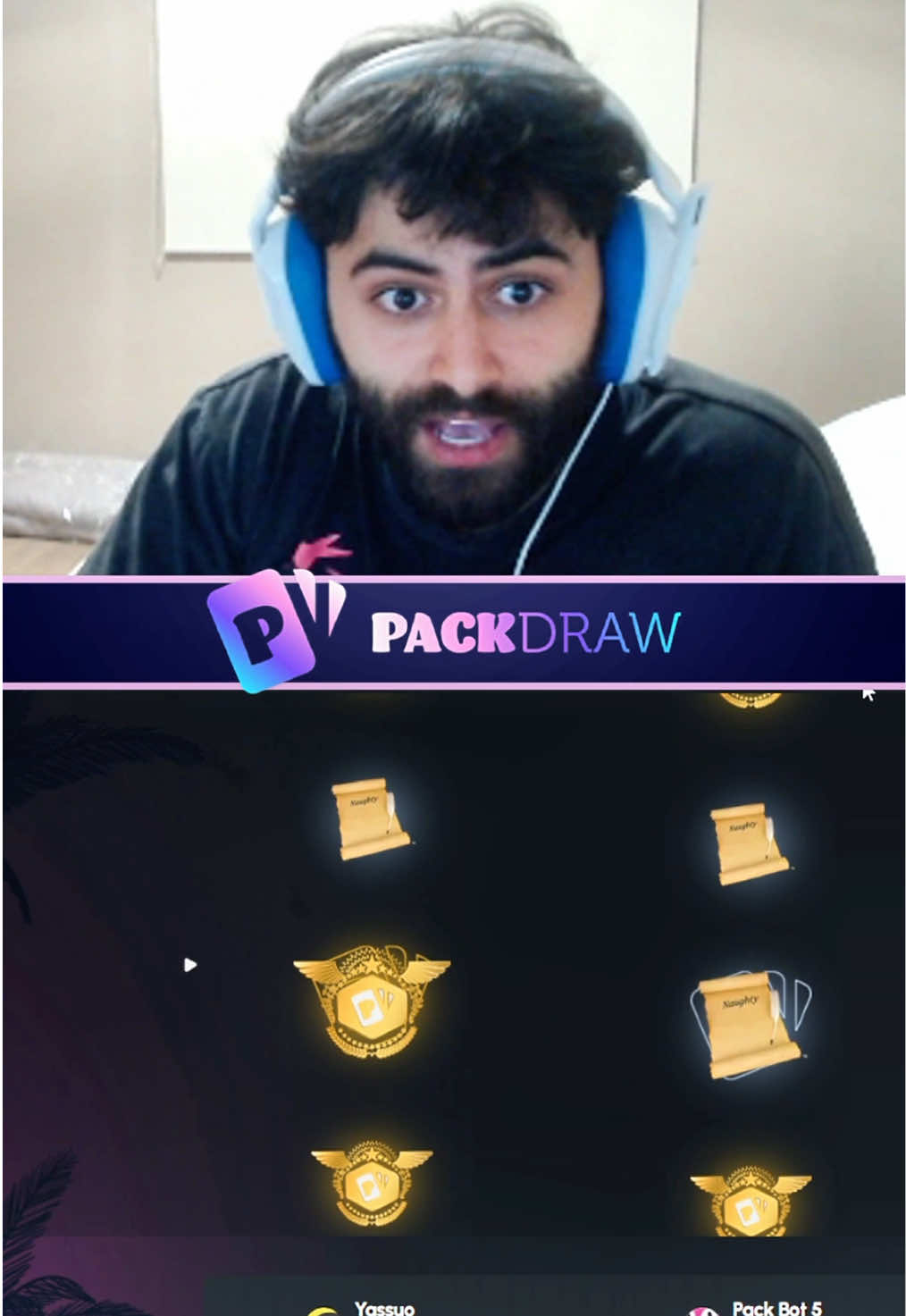 BIG GOLDS PULLED ON PACKDRAW FOR YASSUO!  #fyp #packdraw #gaming