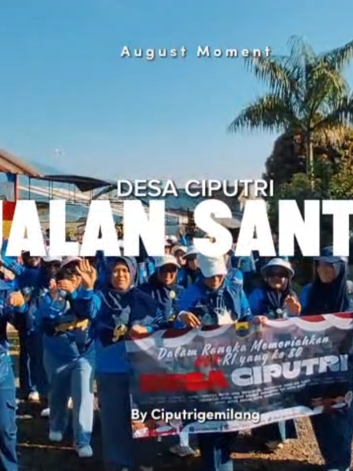 MERIAHKAN HUT RI KE-80, DESA CIPUTRI IKUT JALAN SANTAI 🚶‍♂️🚶‍♀️ Dalam semangat memperingati Hari Ulang Tahun Kemerdekaan Republik Indonesia yang ke-80, Pemerintah Desa Ciputri bersama Lembaga Desa antusias mengikuti kegiatan Jalan Santai yang penuh keceriaan dan kebersamaan. Acara ini menjadi momen istimewa untuk mempererat tali silaturahmi, menumbuhkan rasa cinta tanah air, sekaligus mengajak masyarakat untuk hidup sehat dan aktif. Dengan penuh semangat, peserta berjalan bersama sambil menikmati suasana pagi yang segar, diiringi senyum dan tawa di setiap langkah. Tidak hanya itu, kegiatan ini juga dimeriahkan dengan pembagian doorprize menarik yang menambah kegembiraan seluruh peserta. ✨ Dirgahayu Republik Indonesia ke-80 Mari terus jaga persatuan, kebersamaan, dan semangat gotong royong demi Desa Ciputri yang semakin maju! 📍 Desa Ciputri – Bersatu, Sehat, dan Merdeka 🇮🇩❤️ #ciputrigemilang