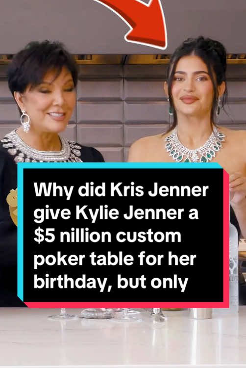 Why did Kris Jenner give Kylie Jenner a $5 nillion custom poker table for her birthday, but only give Kim Kardashian a letter for hers?#usa #fyp #celebrity #krisjenner #kimkardashian #kyliejenner 