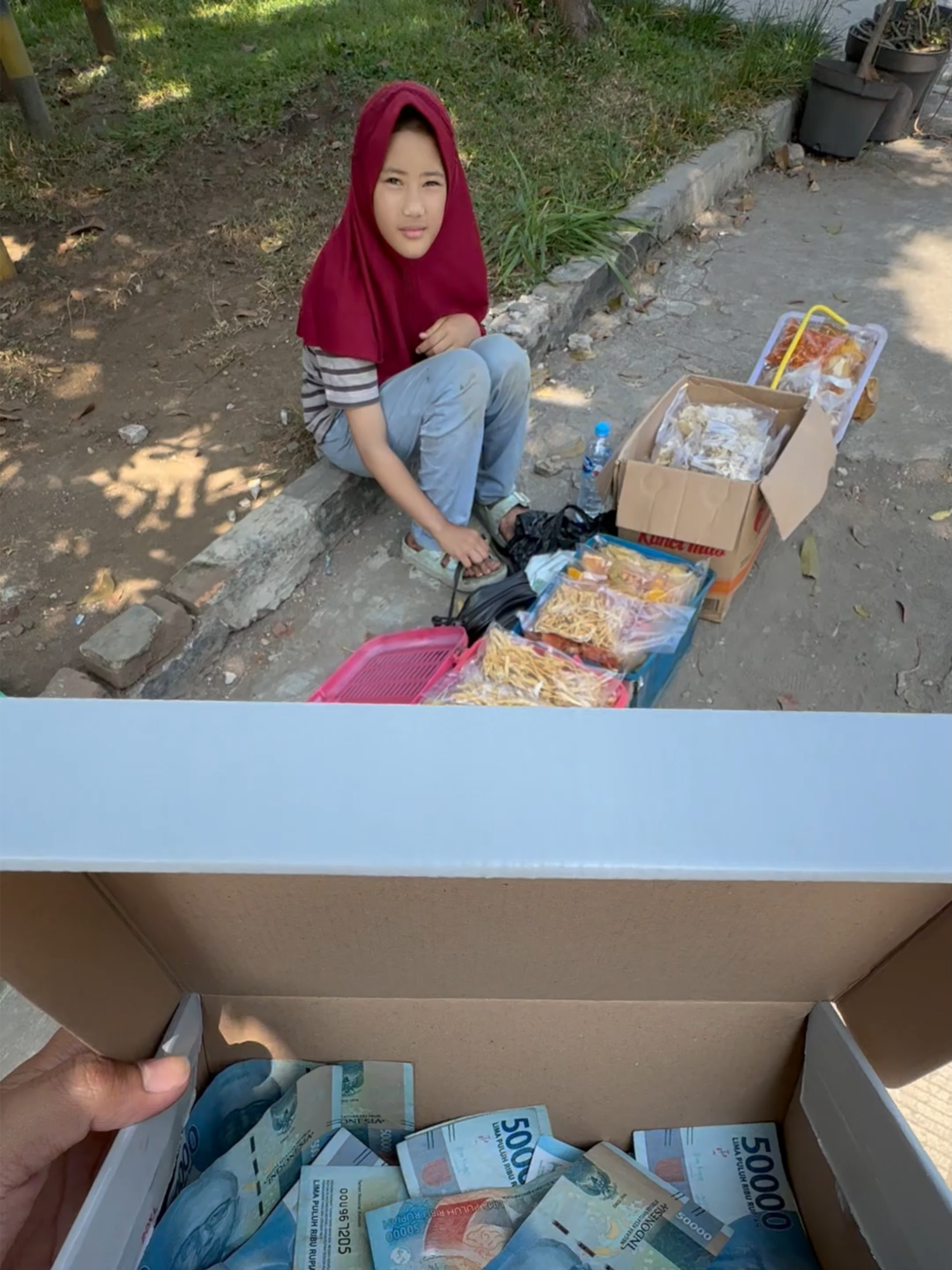 Kebaikan Adek Penjual makanan #ayaibrahim #kdm #prabowo #sosialeksperimen #sosialexperiment