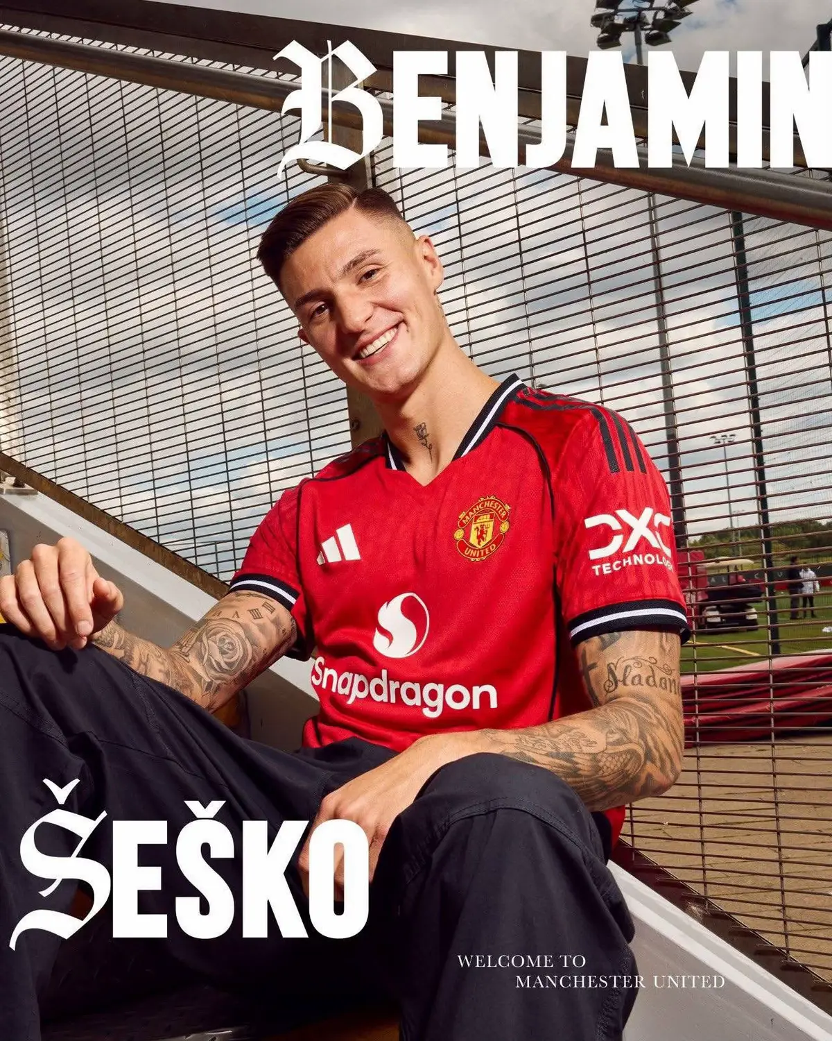 Welcome benjamin sesko #manchesterunited #Redsidestory #แมนยู #ผีแดง #Reddevil #ManchesterIsRed #manutdfc #แมนยูไนเต็ด #Manutd #MUSTTH #reddevilTH #sesko #benjaminsesko #airsesko #unitedforward