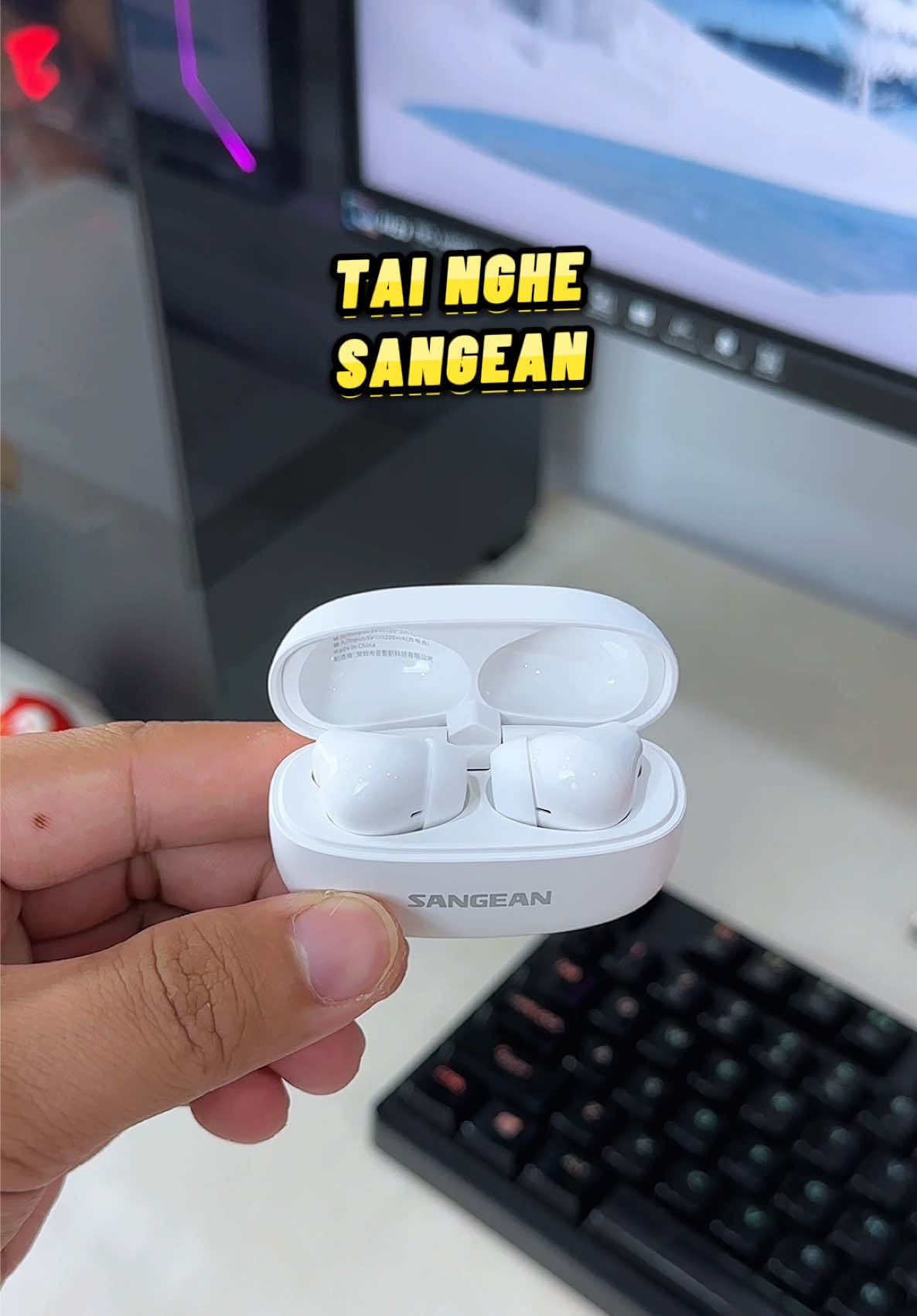 Tai nghe bluetooth Sangean PLUES05 #viral #fyp #docongnghe #phukiendienthoai #tainghe #tainghebluetooth #tainghesangean 
