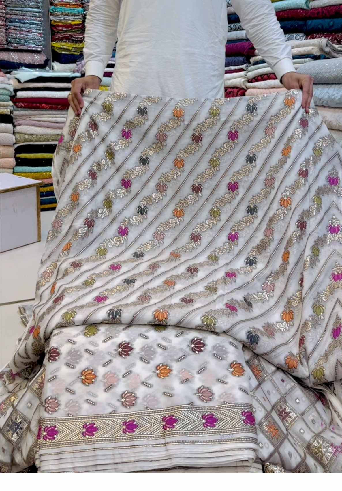 Minakari Banarasi 🛍️🛍️ WhatsApp +923339976530 #foryou #viralvideos #foryoupagе #trendingvideo #nisarkhan3399 