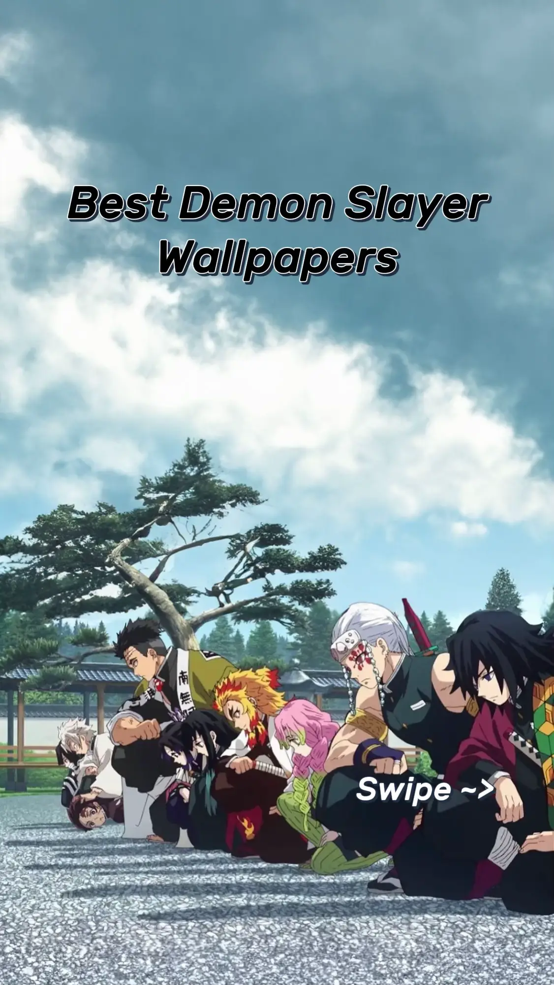 #demonslayer #wallpaper #phonewallpaper #tanjirokamado #kimetsunoyaiba #fyp #anime 