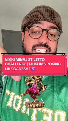 Nikki Minaj Stiletto Challenge | Muslims Posing Like Hindu God Ganesh? 🕉️  Alahu alam. For entertainment purposes only. #nikkiminaj #stilettochallenge #stiletto #challenge #nikiminajchallenge #ganesh #muslimtiktok #muslimtok #islamicreminders #dajjal 