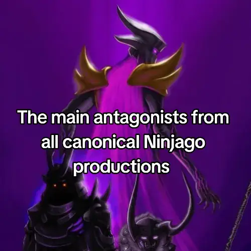 All the main antagonists in Ninjago #ninjago #ninjagodragonsrising #legoninjago #lego 