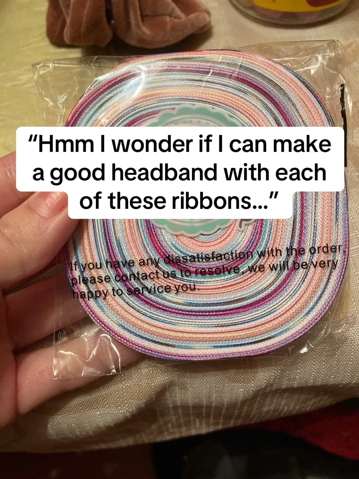 These ribbons were a LIFESAVER! Which one would you wear? #headbands #handmadeheadbands #etsysmallbusiness #handmadeaccessories #fyp 