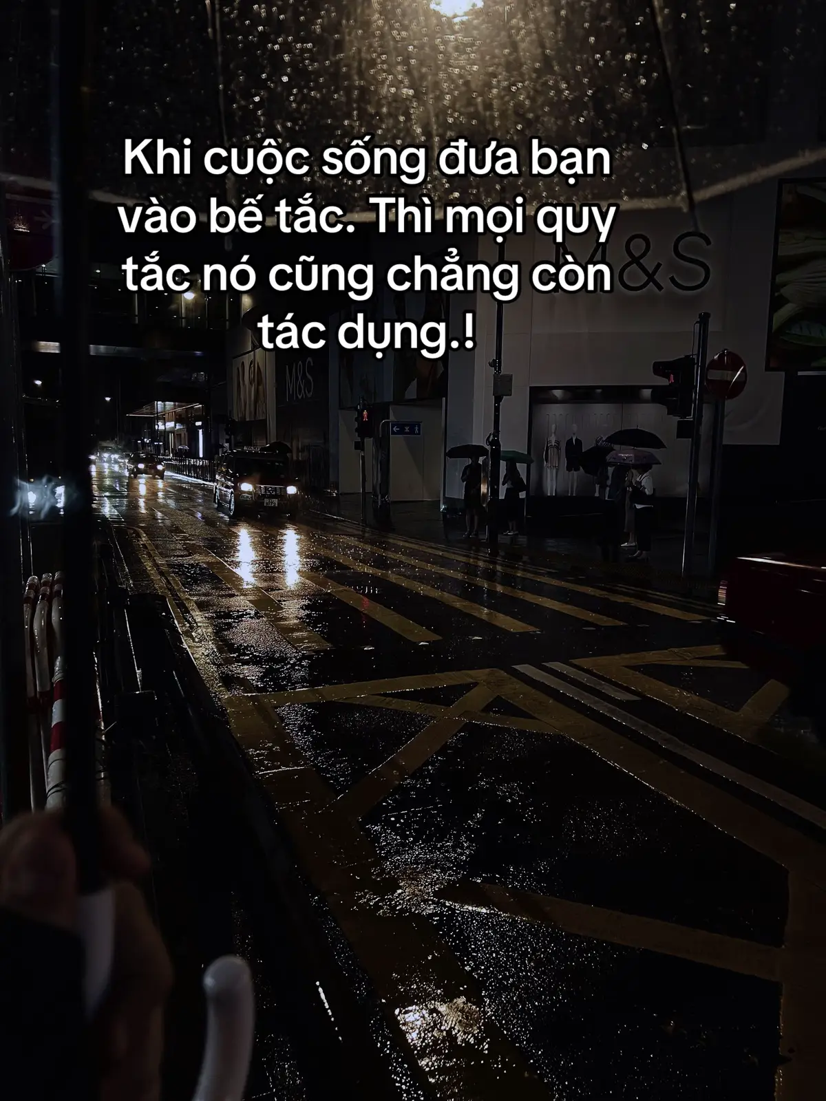 Khi cuộc sống đưa bạn vào bế tắc. Thì mọi quy tắc nó cũng chẳng còn tác dụng.! #sttdoi #tamtrang #cuocsong 