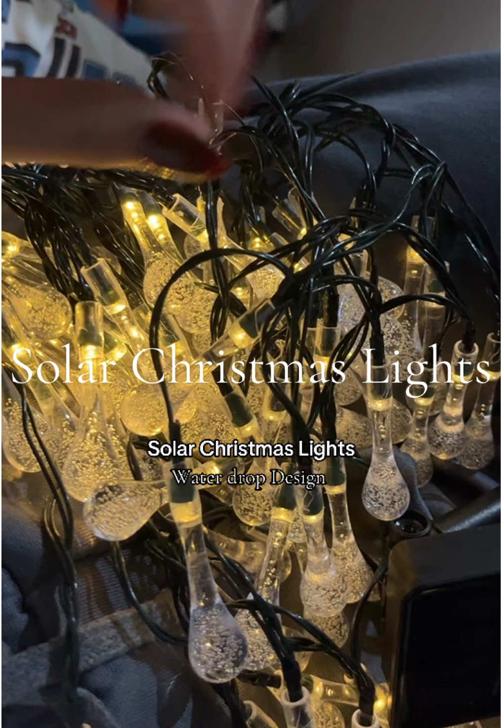 Ang ganda nang Christmas lights nato plus naka solar pa #solarchristmaslights #christmaslights #chritsmasdecor #lights 