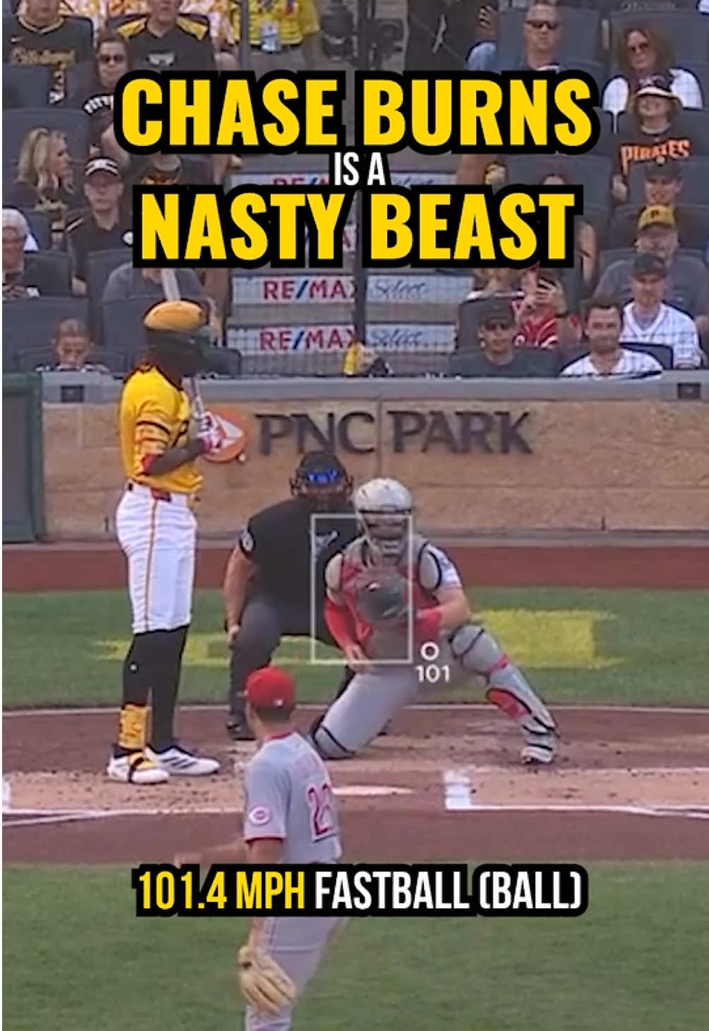 Chase Burns is on fire. 4th consecutive start (not counting the rain shortened start in Bristol) where he’s struck out 10 or more. 14.9 k/9 this year #pitchingninja #MLB 