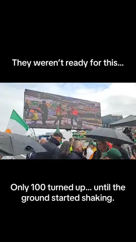 Only 100 turned up… until the ground started shaking.  #I#IrelandÉ#ÉireI#IrishPrideL#LoveIrelandD#DiscoverIreland   