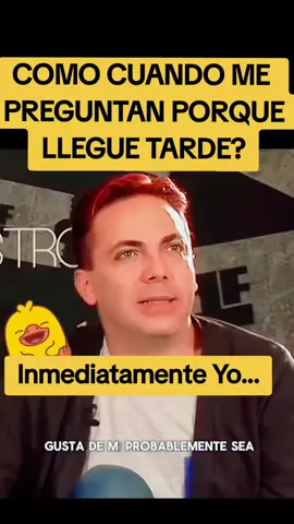 COMO CUANDO ME PREGUNTAN PORQUE LLEGUE TARDE #cristiancastro #frasesdecristiancastro  #risastiktok #humortiktok #tiktokbailesvirales #fyp 
