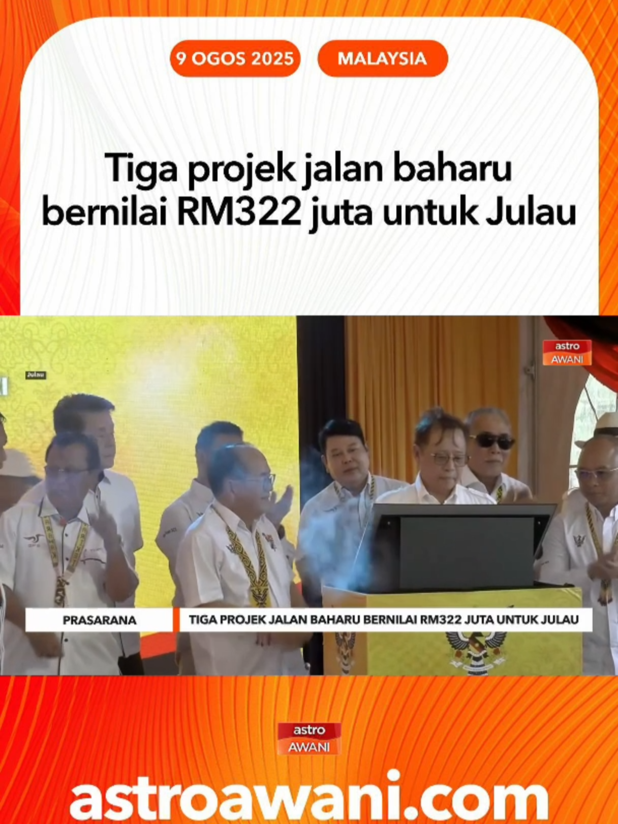 Projek cadangan Pusat Kanser Sarawak akan menjadi antara agenda utama dalam mesyuarat Perjanjian Malaysia 1963 (MA63) Isnin ini. #AWANInews #AWANIBorneo