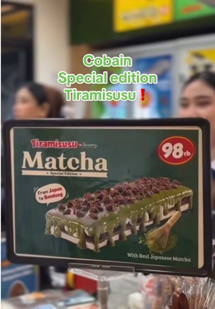 Siapa yg udah cobain special edition nya Tiramisusu? #makananviral #matcha #food #tiramisusubandung 