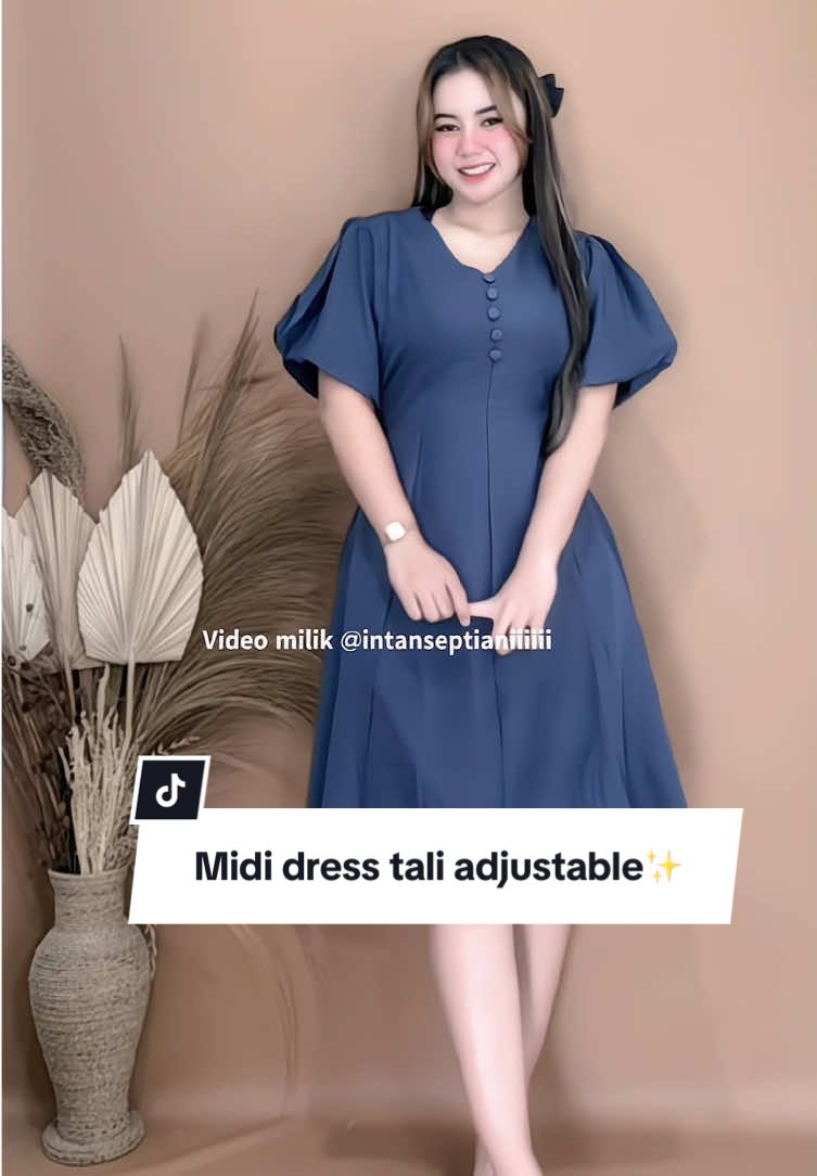 Dress bumil friendly 😍 ada tali jadi bisa di adjust #dressbumilbusuifriendly #dress #dresswanita #dresskekinian 