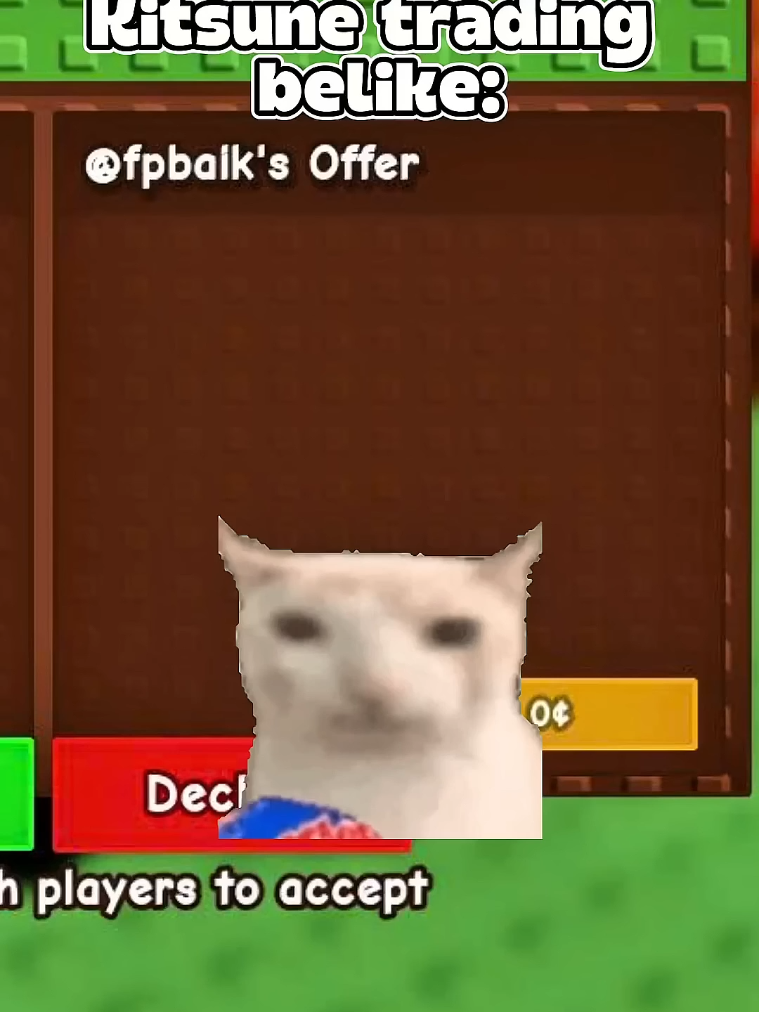 Kitsune trading in Grow a Garden belike- #growagarden #roblox