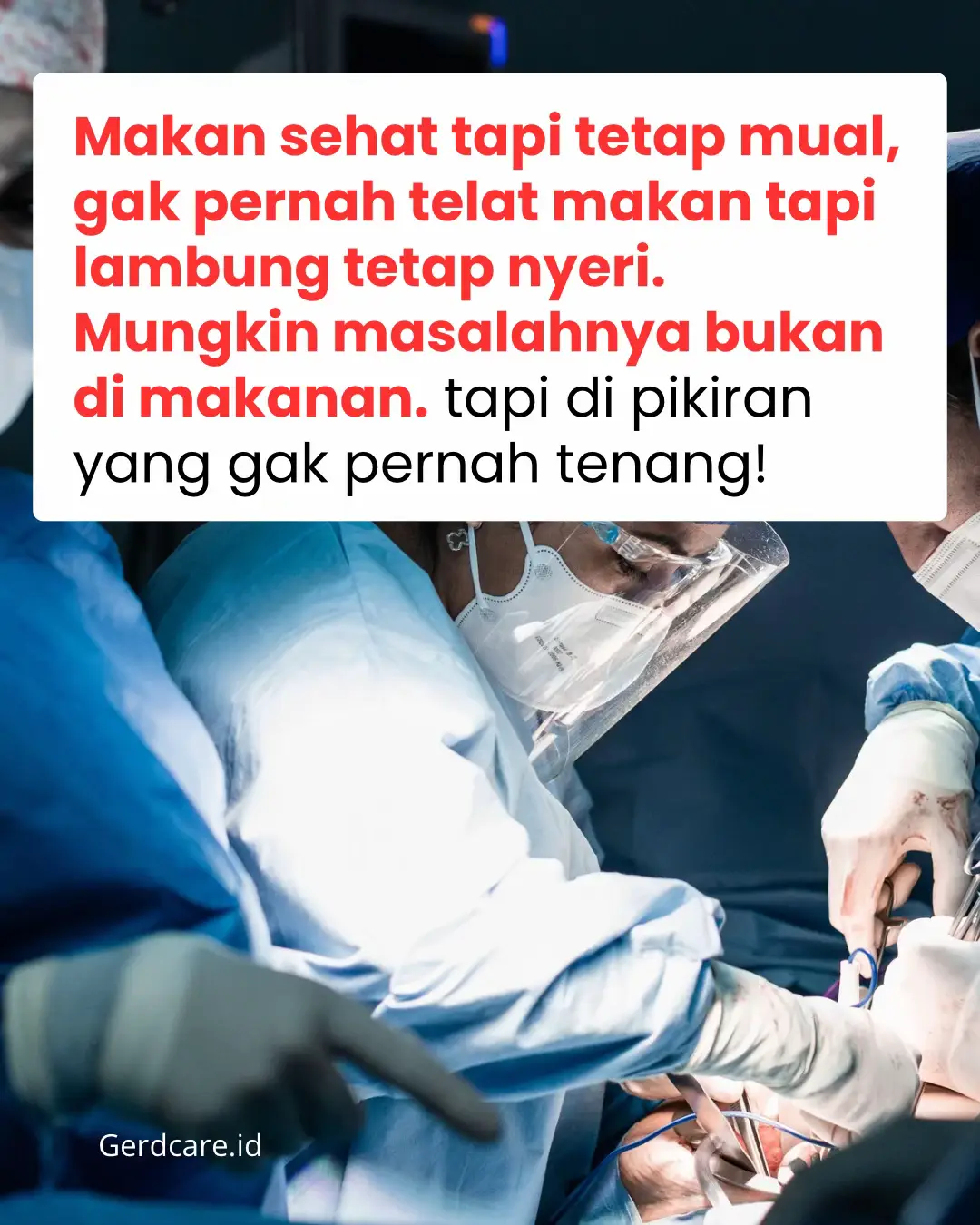 Sudah coba makan rebus-rebusan, hindari gorengan, kopi, sambal tapi kenapa lambung tetap sering kambuh? Jawabannya bisa jadi:  karena kamu belum mengelola stres & overthinking. Asam lambung sangat sensitif terhadap tekanan psikis dan kecemasan, bukan cuma makanan. Makanya, GERD seringkali baru sembuh kalau kamu juga menyembuhkan pikiran dan emosi. Jangan hanya fokus ke makanan. Fokus juga ke ketenangan batin. Kalau kamu mau tahu caranya bantu sembuh dari asam lambung ketik 