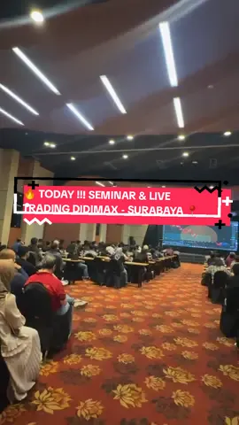🔥 TODAY !!! SEMINAR & LIVE TRADING DIDIMAX - SURABAYA TOUR! 📍🔥 @fendi.edc @ms.merryputri @widimaxsmc @syamfx21 @Mr.Vincent @Didimaxofficial #Didimaxofficial #livetrading #seminar #tradingforex #edukasiforex #didimaxbandung #surabaya 