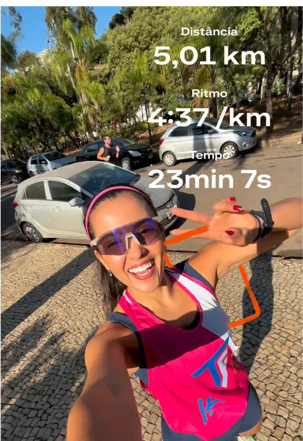 Acordei, agradeci e fui correr 🏃🏻‍♀️‍➡️ 💖 Óculos Performance Fotocromático Mask K3 e faixa: @yopp.com.br (cupom 🏷️KAREN10) Assessoria esportiva: @team_floripa___  Treinador: @dm1atleta  Nutricionista: @nutrihugoalmeida  Fisio: @nextstepfisio @pedroaloisfisio  Fortalecimento: @contornodocorpo @personal.vilaca  #corrida #corridaderua #correr #corredora 