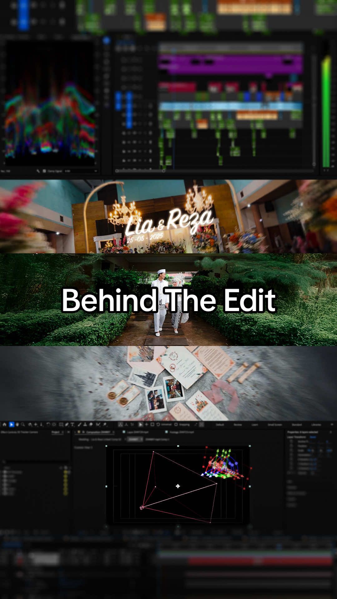 Editing timeline of the wedding video I created 💻 Using Adobe Premiere Pro and After Effects 🎥 Need video service? Send me message 085172335601 🇮🇩 (Whatsapp available) #timeline #adobe #premiere #premierepro #aftereffectsindonesia #aftereffects #filmmkrs #editing #editorestid #editor #editorberkelas #ziaarrazzaq #ziarts #sony #sonya6700 #behindthescene #behindthescenes #wedding #weddingcinematic #cinematics #weddingvidgram #fyp 