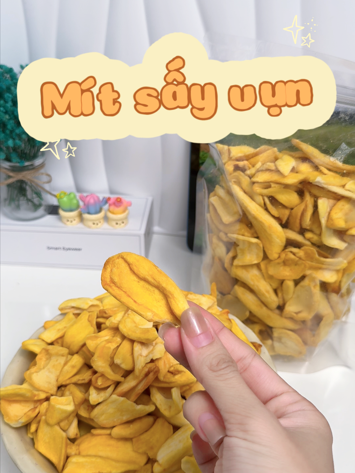 ê sao ăn mít sấy lại nghĩ đến Tết ta 😂😂😂 #mitsay #mitsaygion #review #unboxing #doanvat #snack #xh #caryreview 