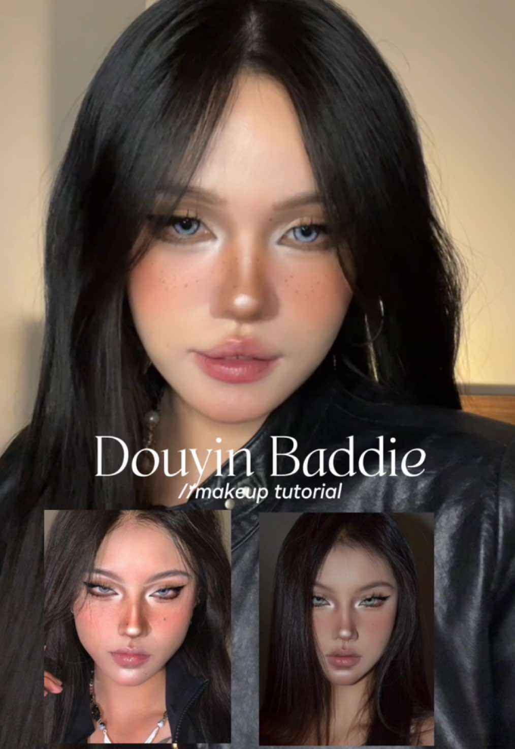 Lười viết cap 🤧 mấy con vk cứ việc xem thoi #tutorial #douyin #tanskin #glam #baddie #makeup 