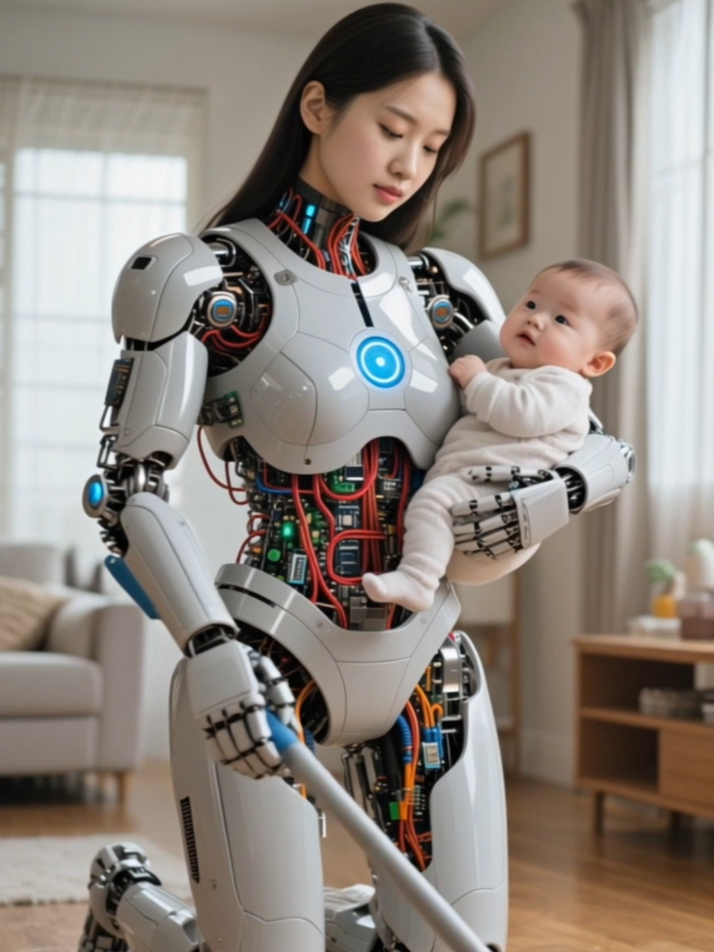 Robots can take care of your baby #robot #humanoid 