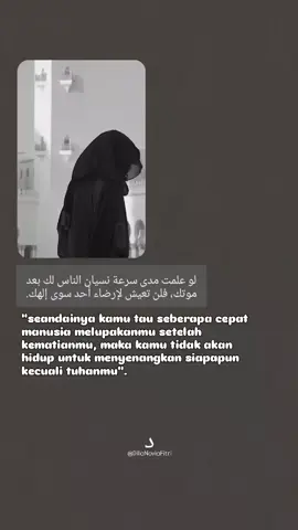 terkadang kita hanya memikirkan apa yang akan terjadi besok dan besoknya, tanpa kita kita sadari entah seperti apa keadaan kita diakhirat kelak