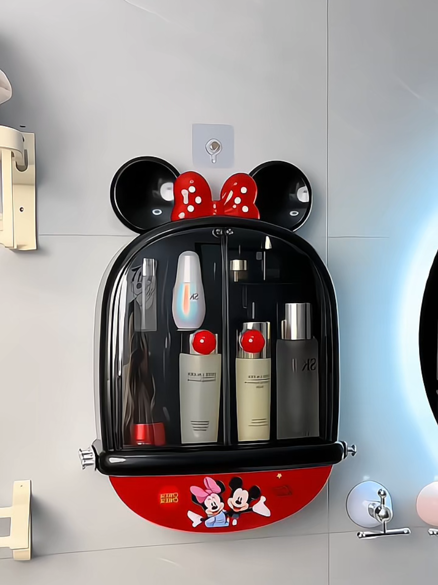 Hộp đựng đồ Mickey dán tường kiểu dáng đẹp mắt, nhiều ngăn đựng đồ. Giúp không gian nhà tắm của bạn trở nên gọn gàng và ngăn nắp hơn-!#kededonhatam#hopdungdo#hopdungdodanang#hopdungmypham#dodungnhatam#giadungtienich#videoviral#xuhuong