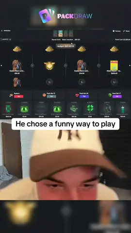 He chose a funny way to play #kickstreaming 