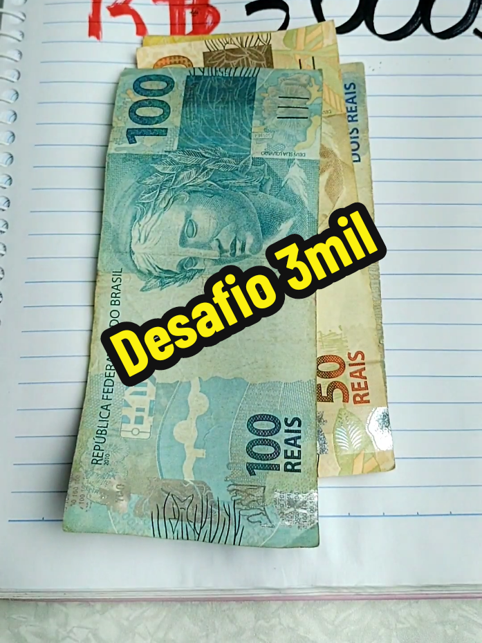 Desafio 3mil✨💰#foryoupage #educaçãofinanceira #viral_video $#dinheiro #Financas #fypp #economizar 