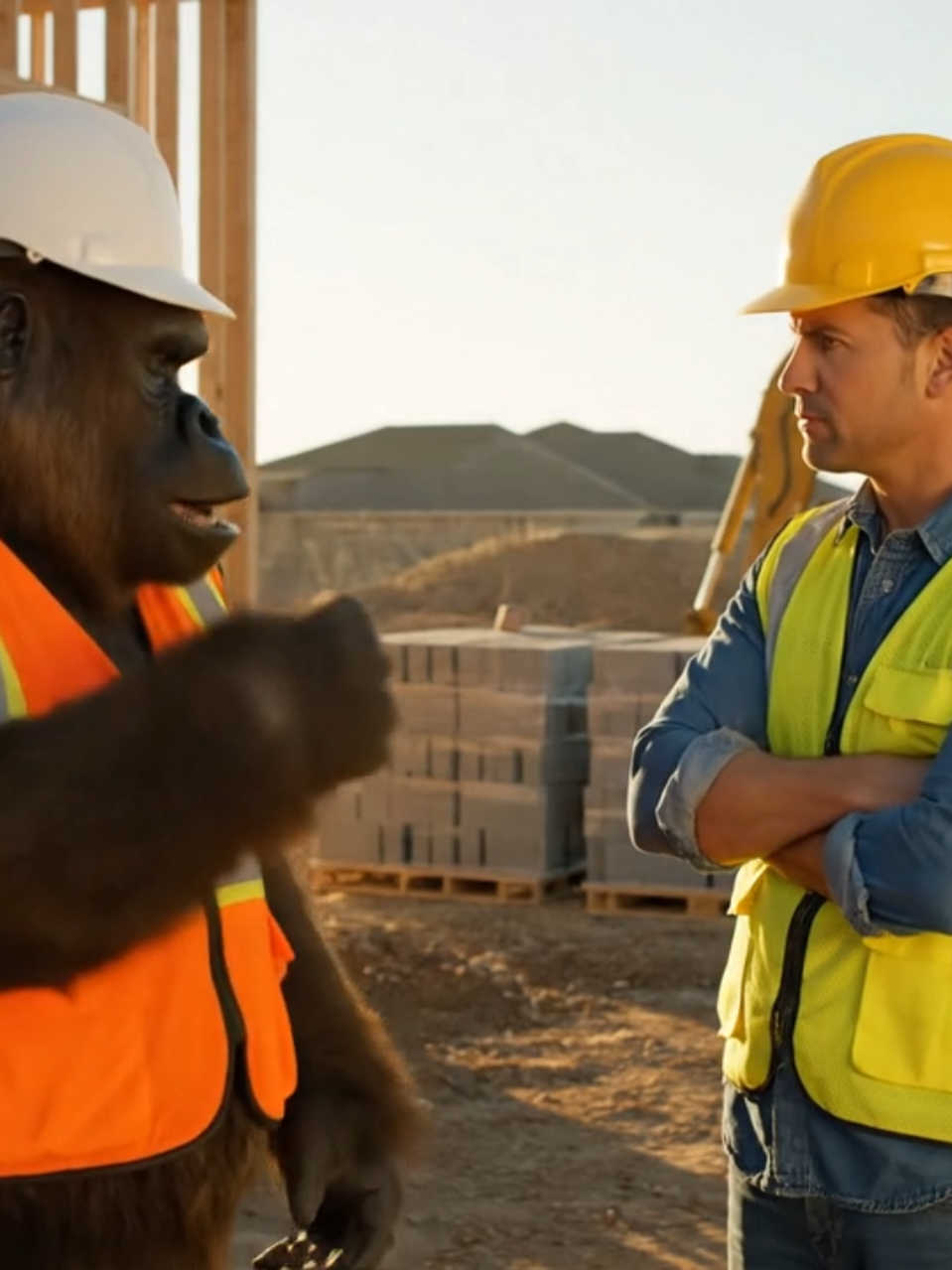 No porque es Sabado deja de chingar mi patron raza! #nomames #construccion #construction #funny #ai #parati #fyp #gorilla #chistoso #patron 
