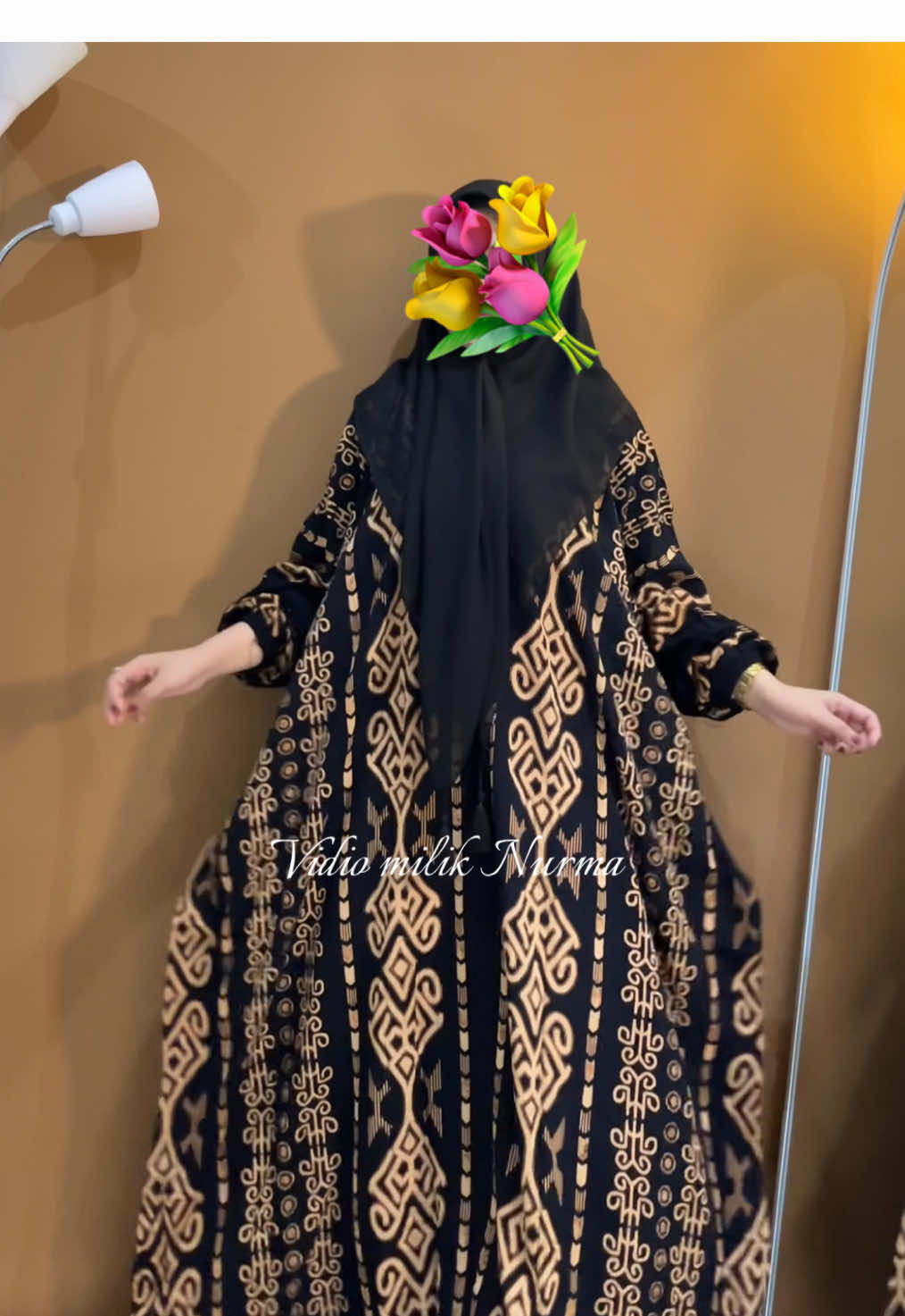 MasaAllah skaliii🖤#gamiskekinian #gamisrayon #kaftan 