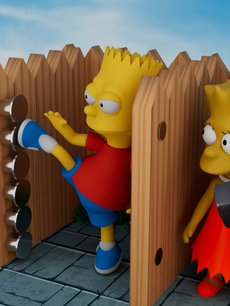 Bart The Karate Master #thesimpsons #newslangalert #newslang #karatekid #brucelee #Slang #3danimation 