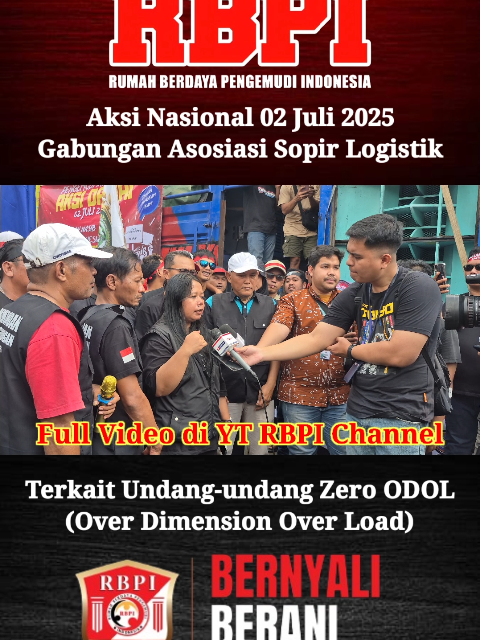 Aksi Gabungan Asosiasi Sopir Logistik 02 Juli 2025 #overdimensioverload #rbpi #fyp 
