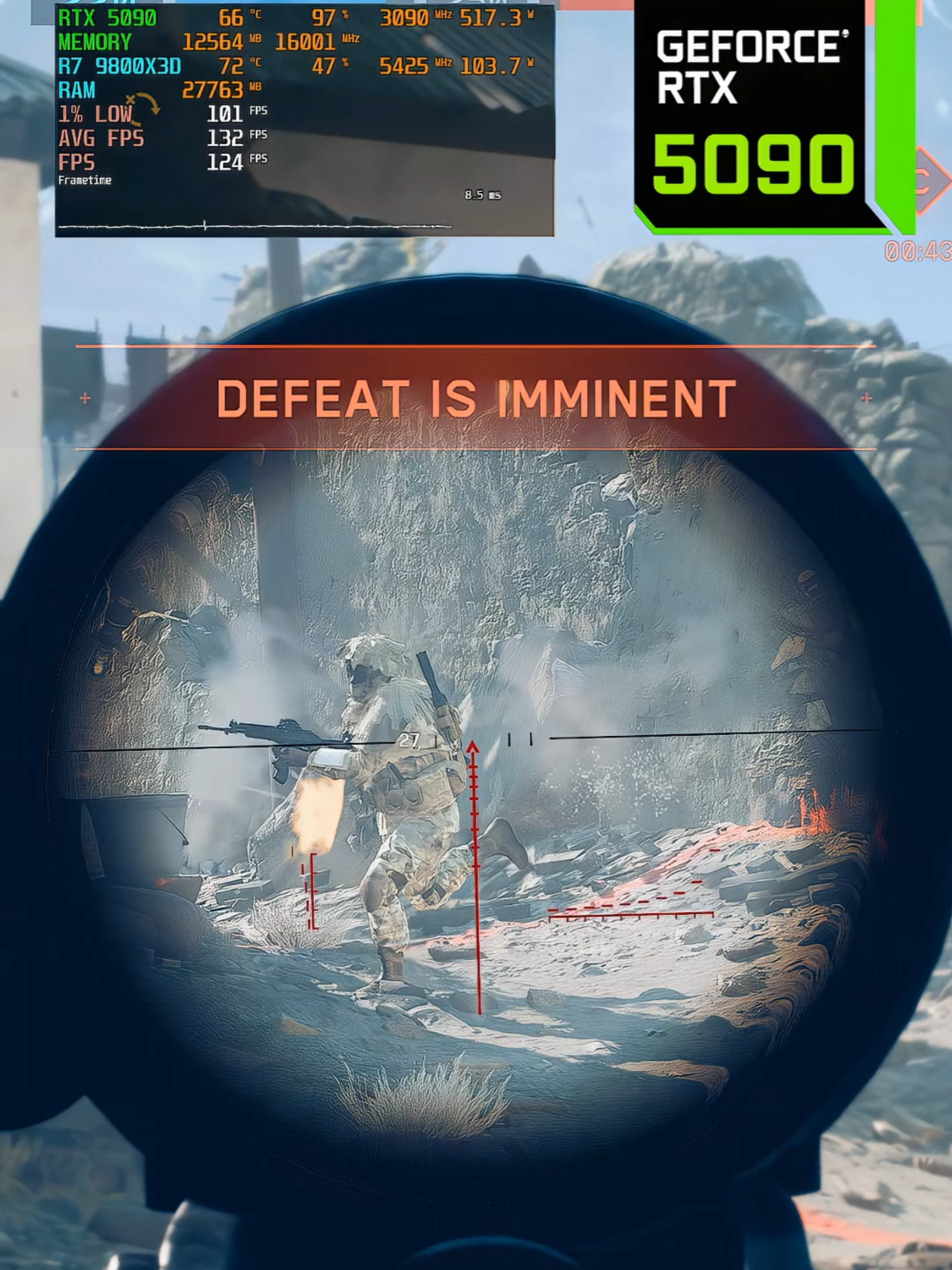 Battlefield 6 max graphics. Full 4K gameplay in my bio.  Quality settings in bio... #battlefield6 #bf6 #battlefield #battlefield2042 #gaming #rtx5090 #nvidia #fypaming