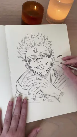 draw something new🙂‍↔️ draw jjk🙂‍↕️ #jjk #sukuna #snime #sketch #manga 