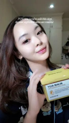 my daily night mask 💛 works like magic!! @Some By Mi Philippines  #somebymi #skincareph #glassskin #darkspots #viralproducts #alphaarbutin #mask #facemask #skincareroutine #skincare #nightmask #clearskin 