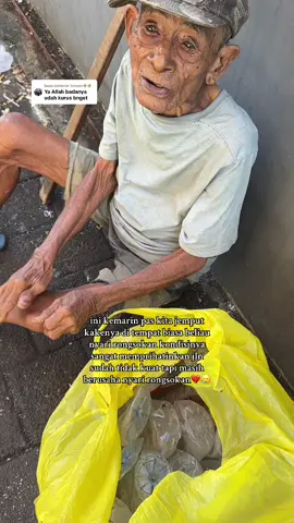 Membalas @Scorpio🦂🦂  DONASI UNTUK KEK ADAM DI BIO Guys bantu share semogah bnyak org baik yg bantuin kek adam sedih lihat kondisinya kita udah nawarin bapaknya untuk ke griya lansia tapi di larang sama anaknya yg tunawicara🥲💔#pedulisesama #semangatberjuangrupiah💪 