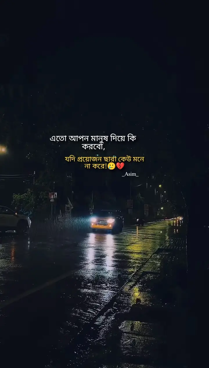 এতো আপন মানুষ দিয়ে কি করবো যদি প্রয়োজন ছারা কেউ মনে না করে!🥲💔#foryou #foryoupage #bangladesh🇧🇩 