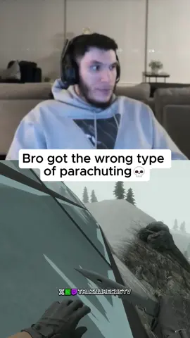 Bro got the wrong type of parachuting 💀 #trainwreckstv #parachuting #parachute #question #funny #fyp